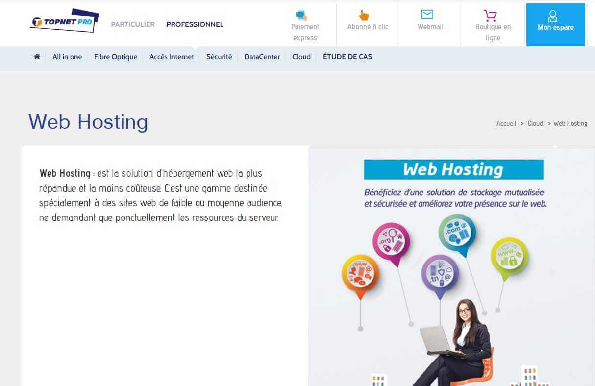 Web hosting : Hébergeur Web pas cher en Tunisie