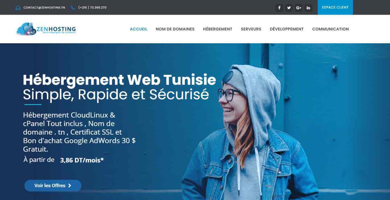 Hébergeur Web pas cher en Tunisie